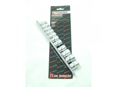 3/8" Набор головок 12гр.11пр.(8,10-19мм) на планке